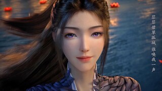 紫灵插曲《沧海飞尘》。银临唱的，和陈巧倩的《落英》一个歌手。《凡人修仙传》146集。