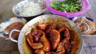 THỊT KHÌA NƯỚC DỪA | THÊM VÀI CUỐN BÌ GIA ĐÌNH NGỒI NHÂM NHI BUỔI CHIỀU QUÊ | MTQH