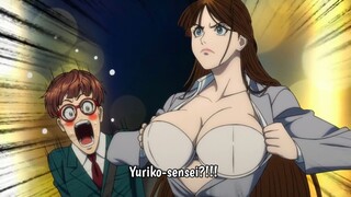Moment yabai Yuriko-sensei berubah menjadi Kamen Rider, asetnya gede juga ya 🥵💦