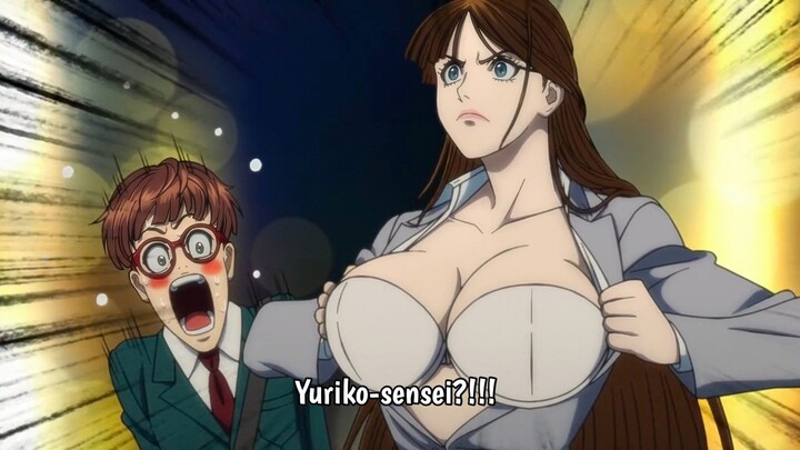 Moment yabai Yuriko-sensei berubah menjadi Kamen Rider, asetnya gede juga ya 🥵💦