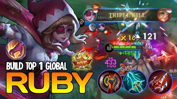 RUBY JUNGLER DOMINATING GAMEPLAY‼️| RUBY BEST BUILD 2025