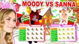MOODY Vs SANNA Opening Walrus Boxes In Adopt Me! (Roblox)
