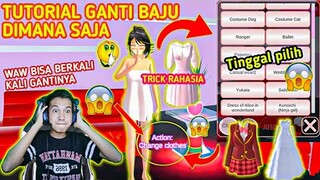 CARA MEMUNCULKAN TOMBOL GANTI BAJU DIMANA SAJA!! BISA BERKALI - KALI!? SAKURA SCHOOL SIMULATOR