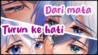 Dari mata, turun ke hati😏❤️