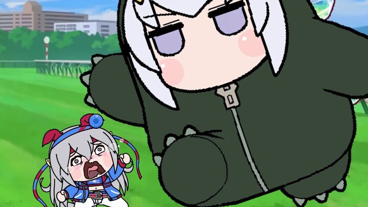 [สู้เพื่อฝันพระราชาสาวเดอร์บี้ Tanuki Animation] อร่อยนะเพื่อน!