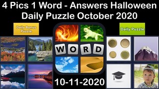 4 Pics 1 Word - Halloween - 11 October 2020 - Daily Puzzle + Daily Bonus Puzzle - Answer-Walkthrough