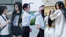 tiktok Bách Hợp Chỉ muốn bên em thật gần China Douyin lesbian couple Kiss Gl yuri lipkiss new drama