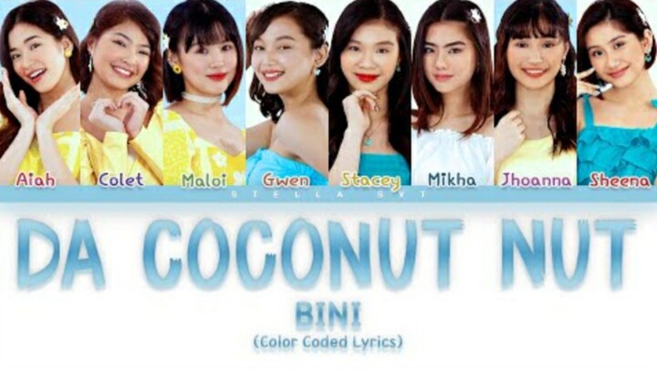 BINI - Da Coconut Nut (Color Coded Lyrics) (sped up)