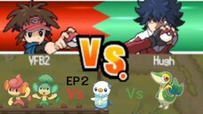 pokemon black 2 EP2 VS Hugh & ลูกศิษย์ของAlder