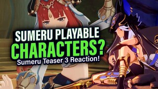 NEW SUMERU Characters REVEALED in New Teaser? Reacting to Sumeru Preview 03 | Genshin Impact