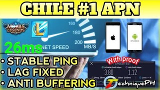 No Delay Ingame using CHILE #1 APN•ANY SIM•Android & iOS•Data & Wifi Support•TechniquePH