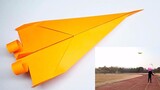 Wind powered paper plane, cool design, flies super fast!