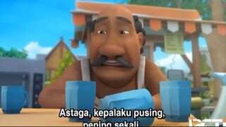 Upin & Ipin Musim 18 - Balap Pelepah Kelapa - Upin Ipin Terbaru 2025