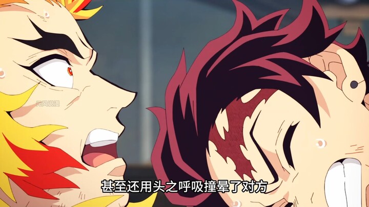 يُظهر تانجيرو مرة أخرى قوة “عمود الرأس” الأسطورية، ويصعق عمود النار السابق بضربة في مؤخرة رأسه!