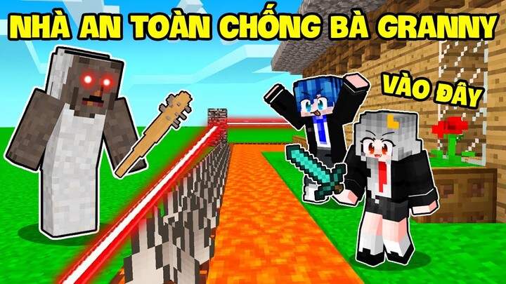 SAMMY THỬ THÁCH 24H XÂY NHÀ SIÊU AN TOÀN CHỐNG BÀ GRANNY TRONG MINECRAFT