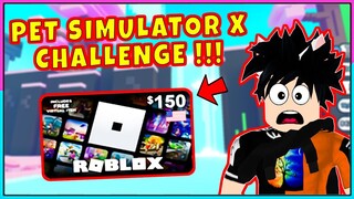 KASIH GIVECARD KE SUBSCRIBER KALAU AKU KALAH CHALLENGE DI PET SIMULATOR X??!! #2 - Roblox Indonesia