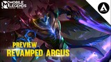 REVAMPED ARGUS SHORT PREVIEW || ARGUS MOBILE LEGENDS