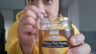 ASMR PLATE LICK HONEY & SPOON LICKING