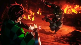song impossible tanjiro kamado & uzui tengen vs gyutaro 😬 DEMON SLAYER { UPER MOON }