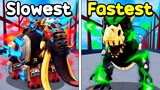 Slowest To Fastest Fruits in Blox Fruits Update 22