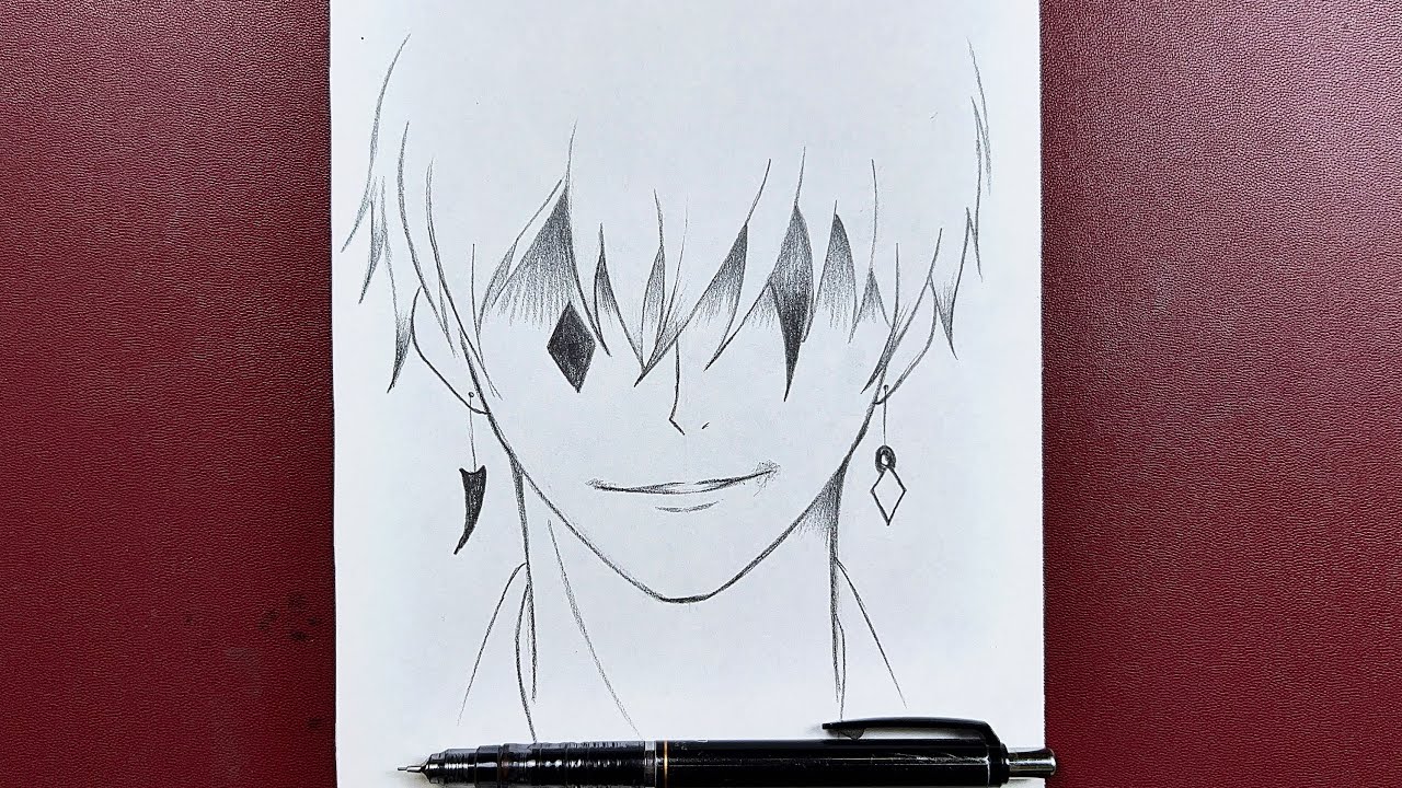 Easy Sketch How To Draw Anime Joker Boy Easy Step By Step Bstation