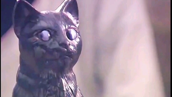 The golden cat was painted black, but the man mistakenly thought it was an iron cat. He regretted bu