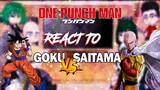 One Punch Man Characters react to Saitama VS Goku || Part 1/? || GCRV || One Punch Man ||
