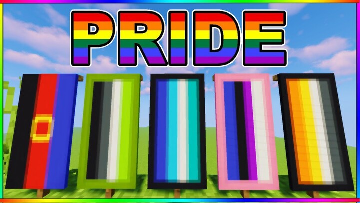 MORE PRIDE FLAGS IN MINECRAFT! (PRIDE MONTH / LGBT+)