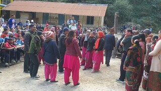 dance in Nepalese traditional music panchebaja |