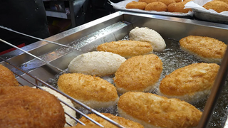 ! 9 / fried cheese croquettes - korean street food
