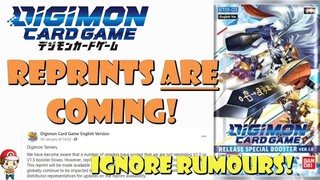 Digimon TCG Booster 1.0 and 1.5 ARE Getting Reprints! Ignore the Rumours! (Digimon TCG News)