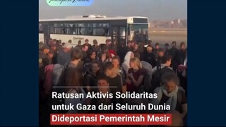 “Pawai Global ke Gaza” Dihadang, Aktivis Dunia Dideportasi, Paspor Dibuang ke Lantai Ribuan aktivis