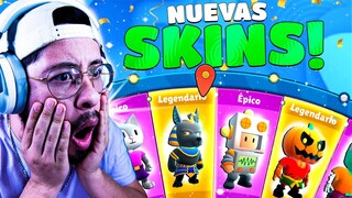 REACCIONNDO A LAS 12 NUEVAS SKINS DE LA BETA 0.41😱STUMBLE GUYS