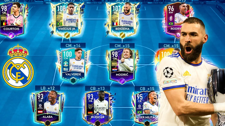 แชมป์เปี้ยน! Real Madrid Super cup ชนะเลิศ Squad Builder!! ฟีฟ่า โมบายล์ 22