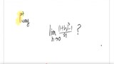 1st way: lim ((1+h)^3-1)/h? as h→0