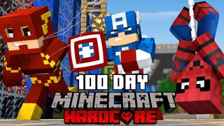 1OO NGÀY LÀM SIÊU ANH HÙNG TRONG MINECRAFT!!!