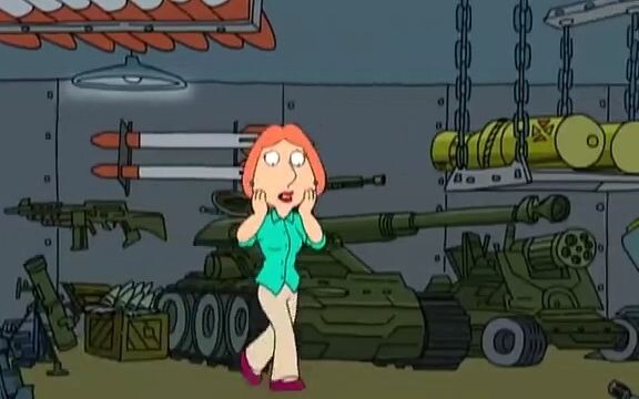 Lois accidentally discovered Dumpling's arsenal and realized that Dumpling was an evil baby