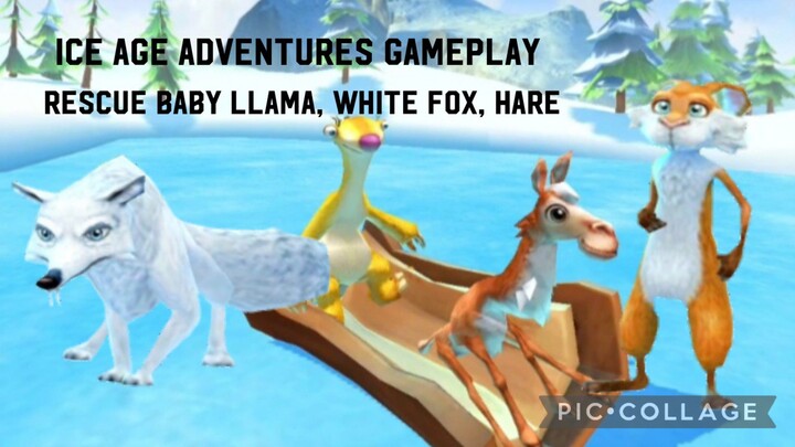 Ice Age Adventures: Rescue Baby Llama, White Fox, Hare