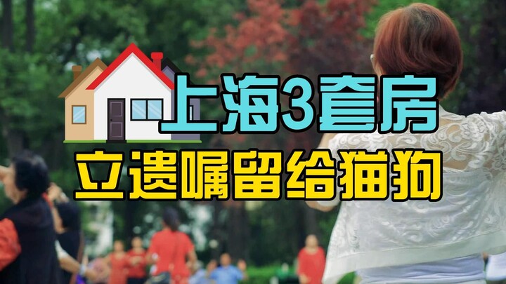 Shanghai auntie has three apartments but would rather give them to her cats and dogs than to her thr