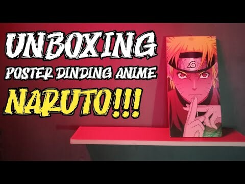 Unboxing Poster Dinding Anime Naruto‼️