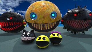 [Fanart]Mechanical gear Pac-Man v.s. Dark Pac-Man