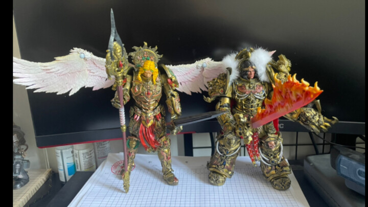 การแกะกล่องแบบกำหนดเองของ Warhammer Emperor's Angel Holy Blood Primarch Gu Yue นั้นยอดเยี่ยมมากสำหรั