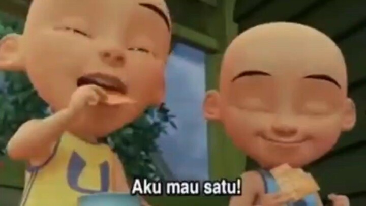 upin ipin makan tempe