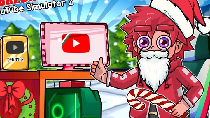 ผมมีผู้ติดตาม 1 ล้านคนและปลดล็อคคอมเครื่องสุดท้ายในอีเว้นท์คริสต์มาส YouTube Simulator Z Roblox 3