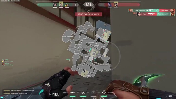 slow reaction with good flick