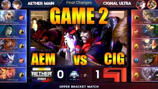 (GAME 2) CIGNAL ULTRA VS AETHER MAIN | MPL SEASON 2 | THE GRAND FINALS 2019