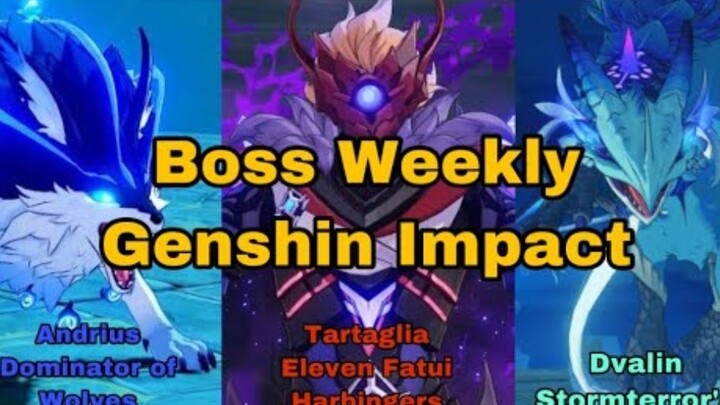 Hajar semua Boss mingguan - Genshin Impact Indonesia