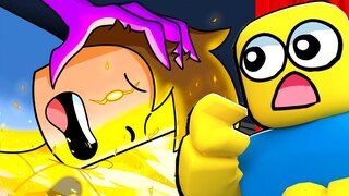 THE GOLD RAINBOW FRIENDS SAD ORIGIN STORY!? CRAZIEST ANIMATION EVER! (ROBLOX BLOCKY REACTION!)