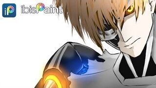 Genos One punch man digital speed painting android ( ibis paint x )
