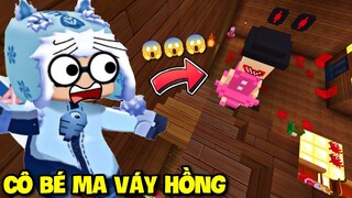 MEOWPEO THỬ THÁCH GIẢI MÃ THOÁT KHỎI CÔ BÉ MA VÁY HỒNG TRONG MINI WORLD MINI GAME